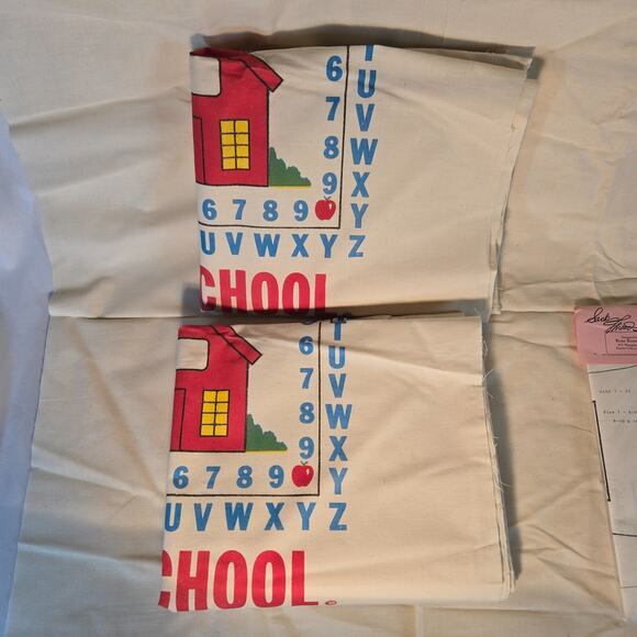 Flour Sack Children Jumper Pattern Kit and 3 Flour Sacks O'le School Flour New - Picture 12 of 12